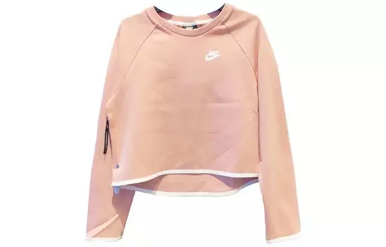 Nike Свитшот женский розовый белый