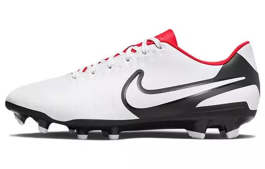 Nike Tiempo Legend 10 Футбольные бутсы Мужчины, White/Red