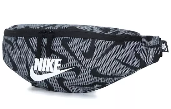 Nike Тканевая сумка через плечо, поясная сумка, обычная, унисекс, черная