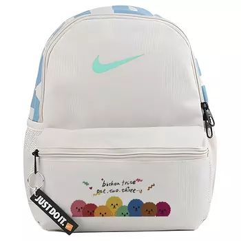 Nike Тканевый рюкзак женский серо-белый