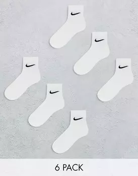 Nike Training — Everyday Cushioned — набор из 6 пар белых мягких носков