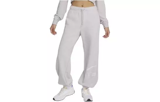 Nike Трикотажные спортивные брюки женские, белые, золотисто-фиолетовые