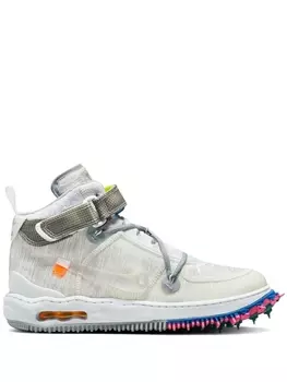 Nike X Off-White высокие кроссовки Air Force 1, белый