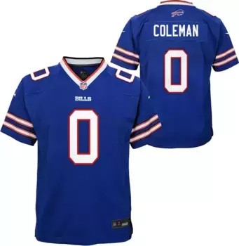 Nike Youth Buffalo Bills Кеон Коулман № 0, 2-я королевская синяя игровая майка