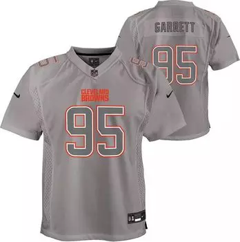 Nike Youth Cleveland Browns Myles Garrett #95 Атмосфера Серая игровая майка