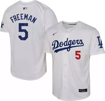 Nike Youth Los Angeles Dodgers Фредди Фримен #5 Домашняя крутая базовая майка