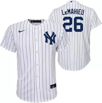 Nike Youth New York Yankees DJ LeMahieu #26 Белая классная домашняя майка