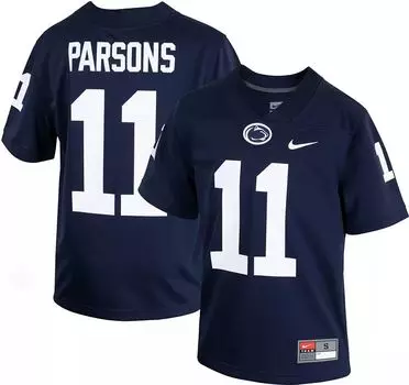 Nike Youth Penn State Nittany Lions # 11 синяя реплика футбольной майки Parsons