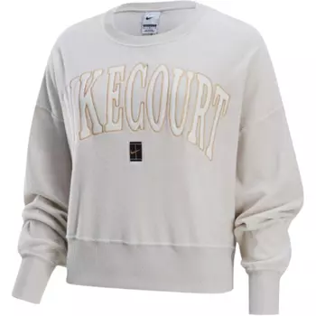 Nike Женская толстовка COURT HERITAGE, металлик, золото/экрю