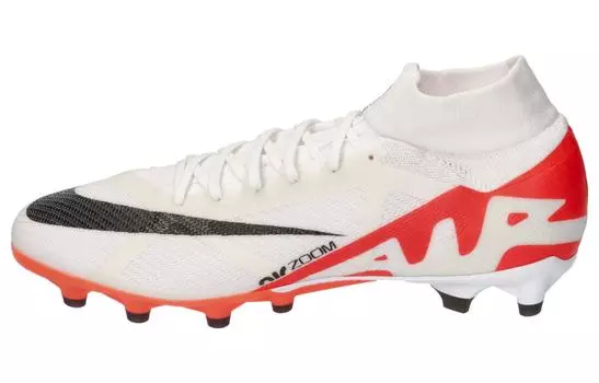 Nike Zoom Mercurial Superfly 9 Футбольные бутсы унисекс, White/Red