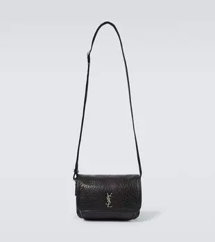 Niki Маленькая кожаная сумка-мессенджер Saint Laurent, черный