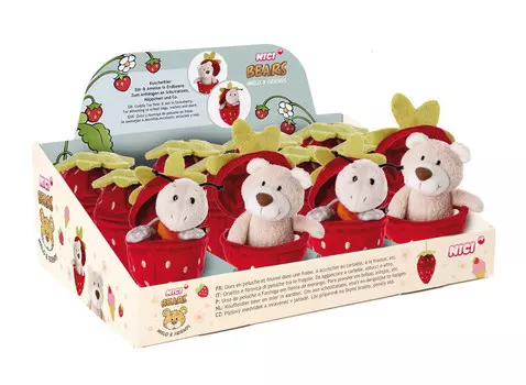 Ники, талисман муравья Энзи, медведь Бендикс, 13 см Nici