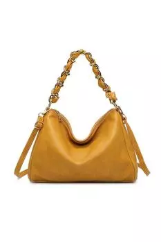 Niko Сумка-хобо из искусственной кожи с завязанным ремешком Fontanella Fashion, желтый