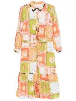 НИКОГДА НЕ ОДЕТ ПОЛНОСТЬЮ Платье-макси Soller NEVER FULLY DRESSED, зеленый