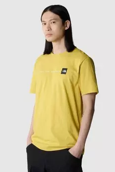 Никогда не прекращайте изучать футболку с коротким рукавом The North Face, желтый