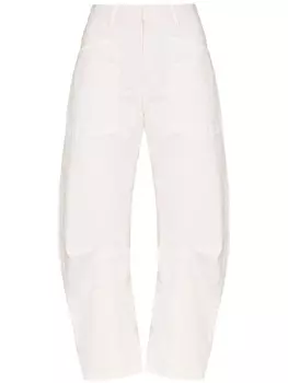 Nili Lotan брюки Shon свободного кроя, белый