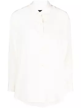 Nili Lotan прозрачная рубашка с длинными рукавами, нейтральный цвет