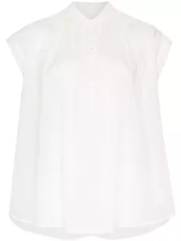 Nili Lotan расклешенная блузка оверсайз, белый