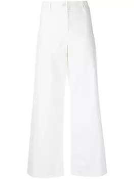 Nili Lotan расклешенные брюки Megan, белый