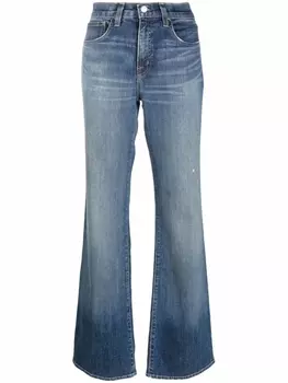 Nili Lotan расклешенные джинсы, синий