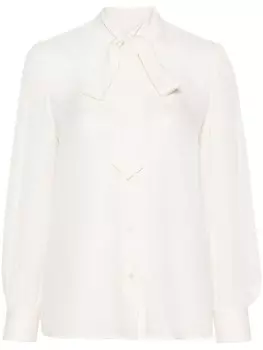 Nili Lotan рубашка Carina, нейтральный цвет