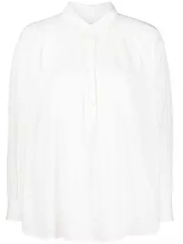 Nili Lotan рубашка Miles с длинными рукавами, белый