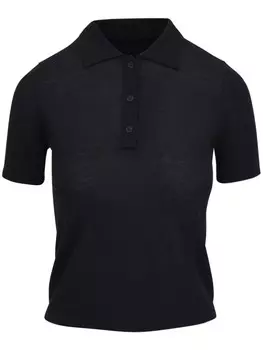 Nili Lotan рубашка поло Solana, черный