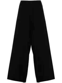 Nili Lotan широкие брюки средней посадки, черный