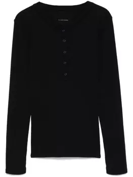 Nili Lotan топ хенли в рубчик, синий