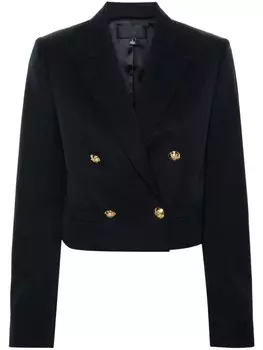 Nili Lotan укороченный двубортный блейзер, синий