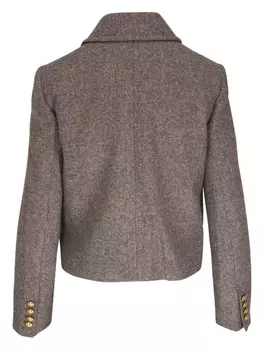 Nili Lotan жакет Paloma из ткани букле, серый