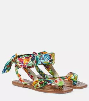 Нилooфар печатные сандалии Christian Louboutin