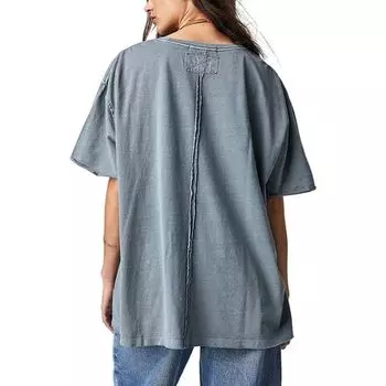 Нина Футболка - женская Free People, цвет Blue Mirage
