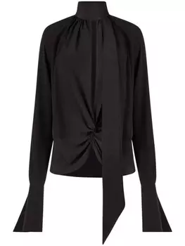 Nina Ricci блузка с бантом, черный