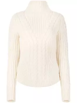 Nina Ricci джемпер фактурной вязки, нейтральный цвет