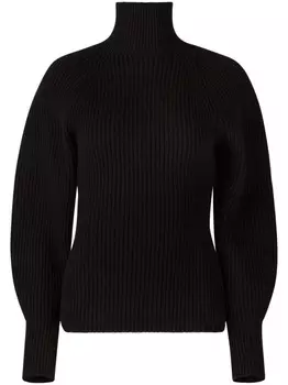Nina Ricci джемпер из смесовой шерсти с высоким воротником, черный
