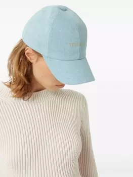 Nina Ricci джинсовая бейсболка с вышитым логотипом, синий