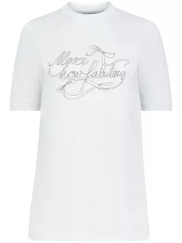 Nina Ricci футболка How Fabulous, белый