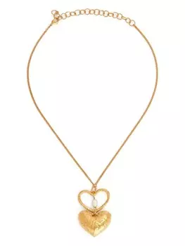 Nina Ricci колье Double Heart, золотой