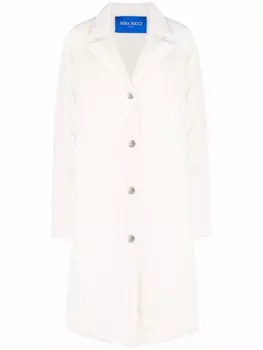 Nina Ricci однобортный пуховик, белый