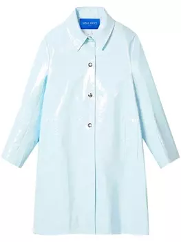 Nina Ricci пальто на пуговицах, синий