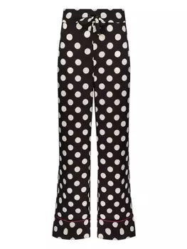 Nina Ricci пижамные брюки в горох, черный