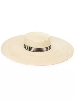 Nina Ricci плетеная шляпа из рафии, нейтральный цвет