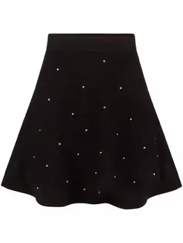 Nina Ricci расклешенная юбка мини, черный