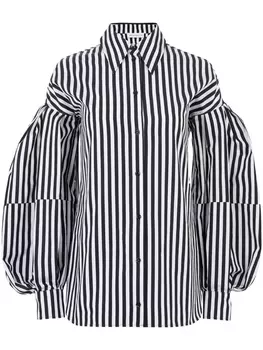 Nina Ricci рубашка с объемными рукавами, белый