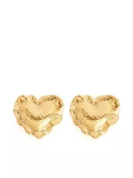 Nina Ricci серьги в форме сердца, золотой