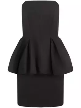 Nina Ricci шерстяное платье мини, черный