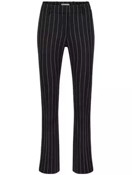 Nina Ricci шерстяные брюки в тонкую полоску, черный