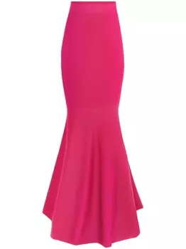 Nina Ricci юбка макси из смесовой шерсти, розовый