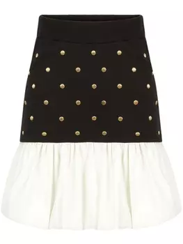 Nina Ricci юбка в горох, черный